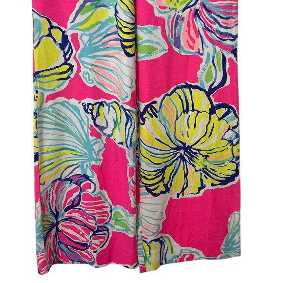 LILLY PULITZER Georgia May Palazzo Swept By The Tides Kir Royal Pink Pants XXS - Picture 12 of 12